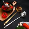 Шумовка из нержавеющей стали для жарки и приготовления пищи 2 в 1 шумовка с длинной ручкой