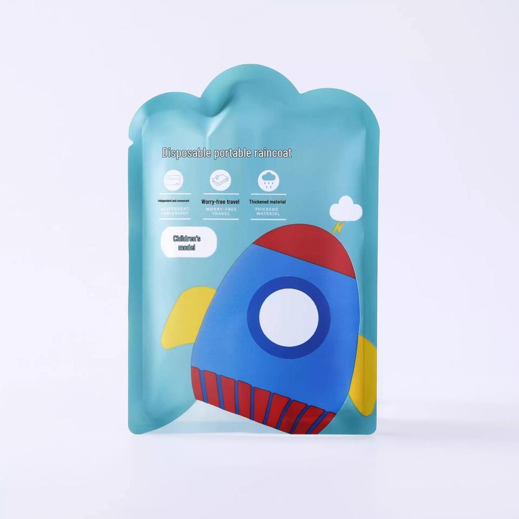 Детский и взрослый портативный водонепроницаемый пончо - Универсальный утолщенный дождевик для школы, путешествий и прогулок