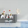 Фигурки Семьи Слонов Художественная Коллекция Скульптуры Животных Статуэтка из Смолы для Стола Гостиной