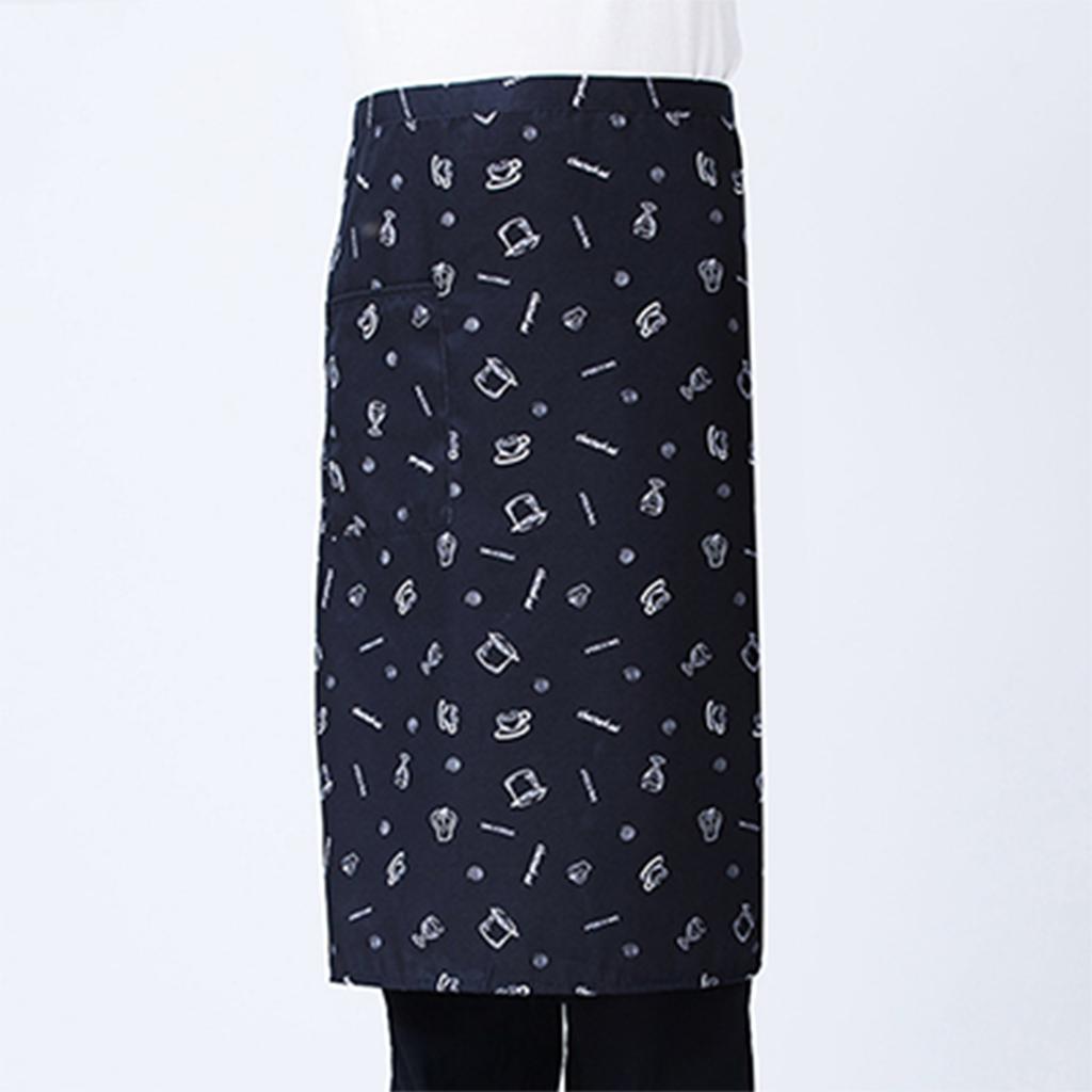 Фартук для шеф-повара, полуобрезанный рабочий фартук, фартук для официанта в ресторане, кафе