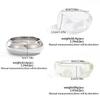 Ingemark 3 Styles Hip Hop Transparent Resin Bracelets for Women Fashion Statement Punk Stacking Arm Bangles Grunge Jewelry Gift