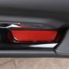 Красная накладка на паз стеклоподъемника из настоящего углеродного волокна для Toyota Supra A90 19-24