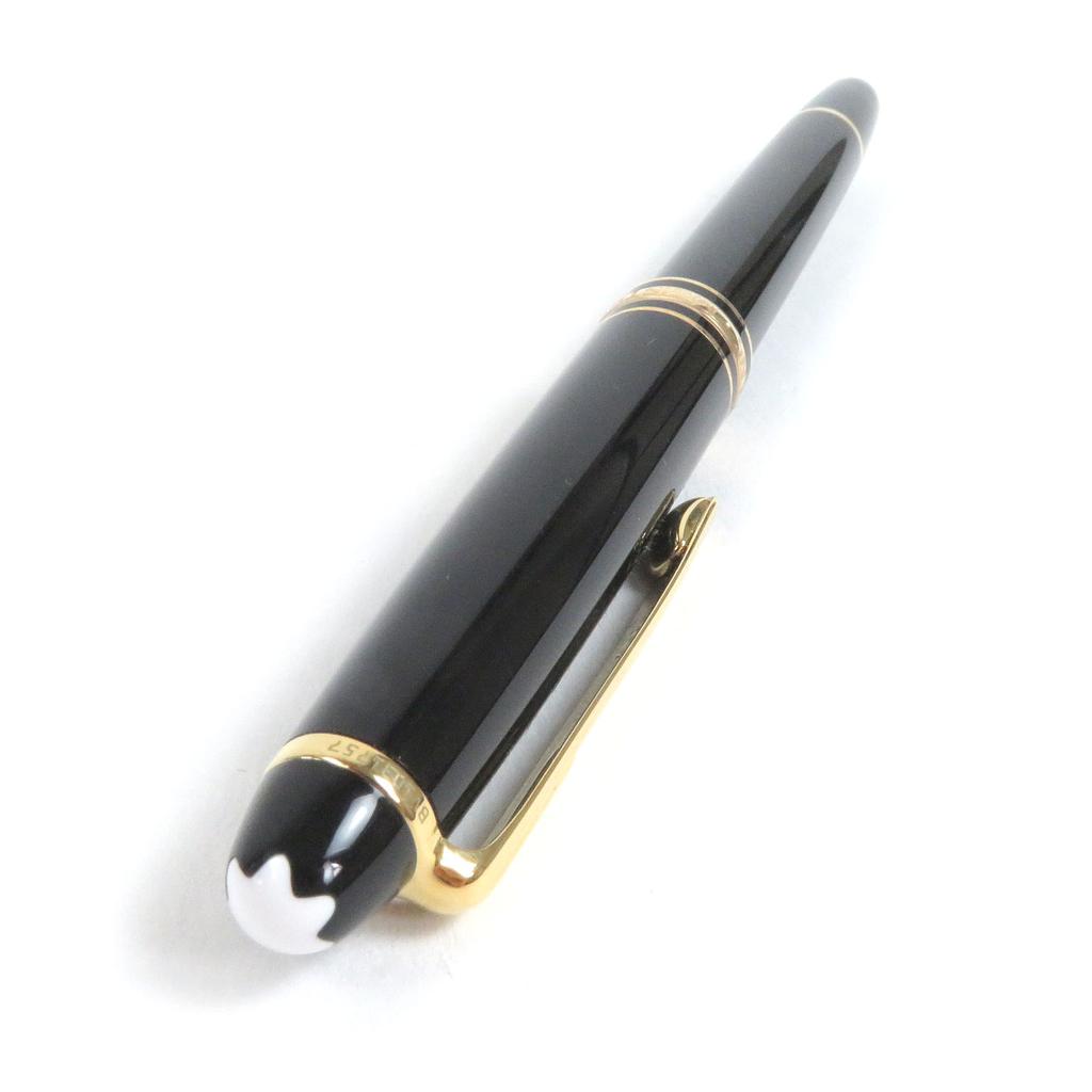 Excellent MONTBLANC fountain pen Meisterstck Pix Cap type Black gold 14K mens Used