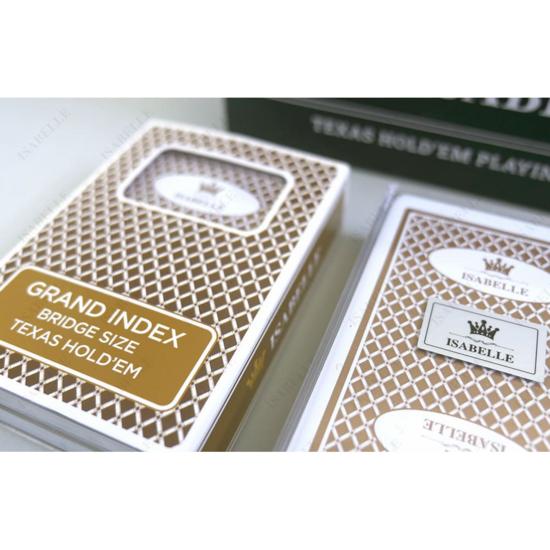 Isabel Hold'em Card 1 Dozen (12 Pieces) Grand Index Bridge Size Playing Card Collectibles Board Game Poker Casino, Popular Korean Game