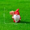 12Pcs Mini Holding Sign Gnome Figurine Tiny Faceless Dwarf Resin
