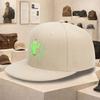 Cactus Heartbeat Cute Cartoon Flat Brim Baseball Cap Casual Unisex Polyester Snapback Sun Visor Hat