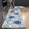 Elegant Hexagonal Pattern Kitchen Mat - Non-Slip, Ultra-Absorbent, Quick-Dry Floor Mat for Bathroom, Living Room,  Bathroom Mat Bathroom Floor Mat