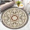 Round Carpet Home Decoration Simple Style Living Room Bedroom Mat Anti-slip Mat Yoga Mat Door Mat