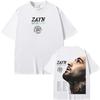 Футболка Zayn Malik Певец THE KONNAKOL TOUR Футболка с коротким рукавом Женская/мужская 100% Хлопок Готическая Повседневная Футболка