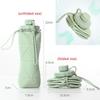 Durable Collapsible Water Bottles Leakproof Valve Foldable Travel Water Bottle for Gym Camping Hiking Travel Sports