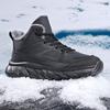 Модные новые мужские зимние ботинки для снега, водонепроницаемые кожаные кроссовки, супер теплые мужские ботинки, мужские походные ботинки, рабочая обувь, размер 39-48