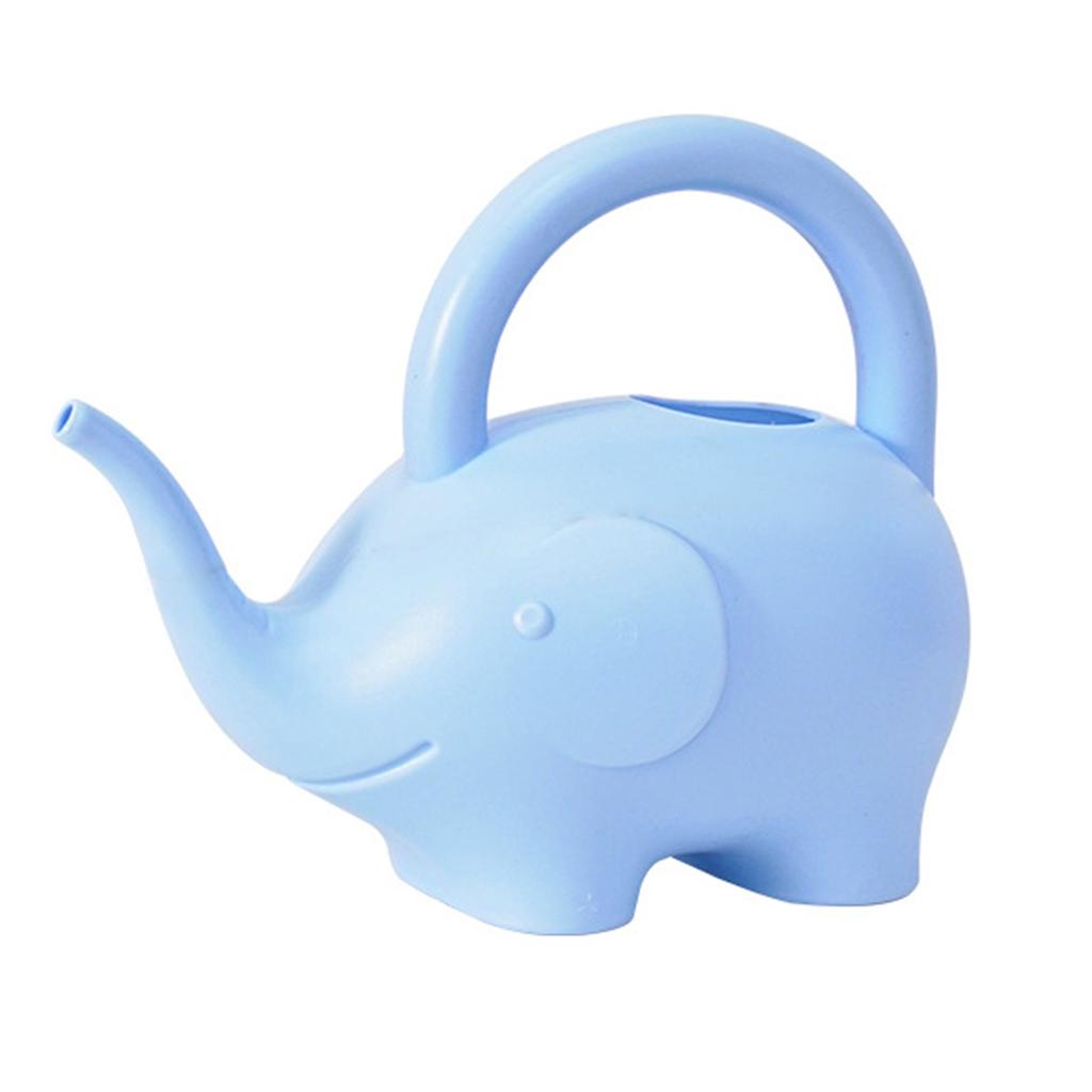Cartoon Elephant Watering Can Plastic 1L Large Capacity Handheld Cute Animal Kids Watering Pot for