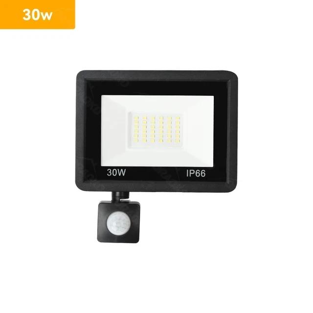 Светодиодный прожектор PIR датчик движения белый/теплый белый IP66 AC220V наружный прожектор SMD2835 наружное освещение напольный светильник