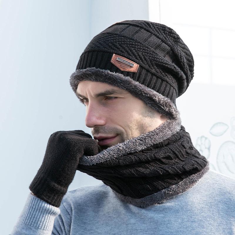 Зимние шапки для мужчин Skullies Beanie Hat Зимняя кепка для мужчин и женщин Шерстяной шарф Шапки