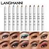 LANGMANNI Цветные ручки для макияжа глаз, стойкие без обморока и катящегося ножа-ручки, можно резать ручками для теней для век
