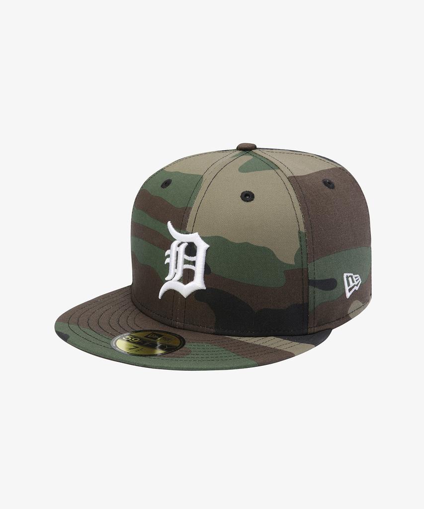 New Era Кепка MLB Detroit Tigers Базовая Приталенная Лесной Камуфляж 15131705
