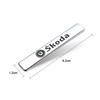 BASQ5 1Pcs Metal Car Emblem Badge Sticker Fender Trunk Decals Decoration For Skoda Octavia Superb Rapid Kodiaq Karoq Fabia Kamiq Enyaq