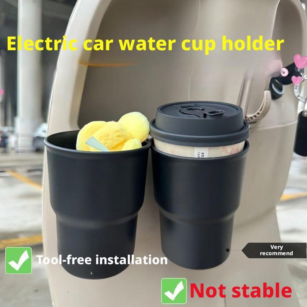 Multifunctional Car Water Cup Holder Car Door Cup Holder Box Back Clip Design Car Seat Back Water Cup Box Organizer Trash Can
