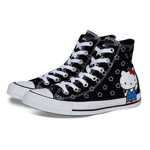Кеды Chuck Taylor All Star Hello Kitty x Chuck Taylor All Star Converse High 'Черный' Женские 163919C