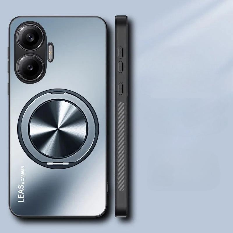 Магнитный чехол для Xiaomi Redmi Turbo 4 Pro AG матовый противоударный чехол-бампер с держателем для Redmi Turbo4 Pro, защита от отпечатков пальцев