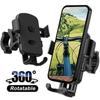 1Pc 360 Degree Rotation Bike Phone Holder Motorcycle Bicycle Handlebar Mount Cell Phone Support Stand Cradle Bracket GPS Holder