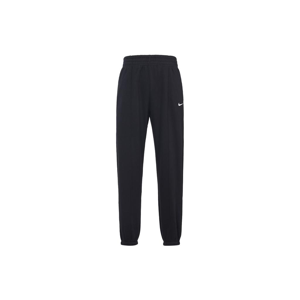 Nike Solid Logo Print Sports Pants Women Bottoms Black DV7093-010