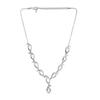 Estele Комплект колье Simply Leafy Diamante с посеребренным покрытием