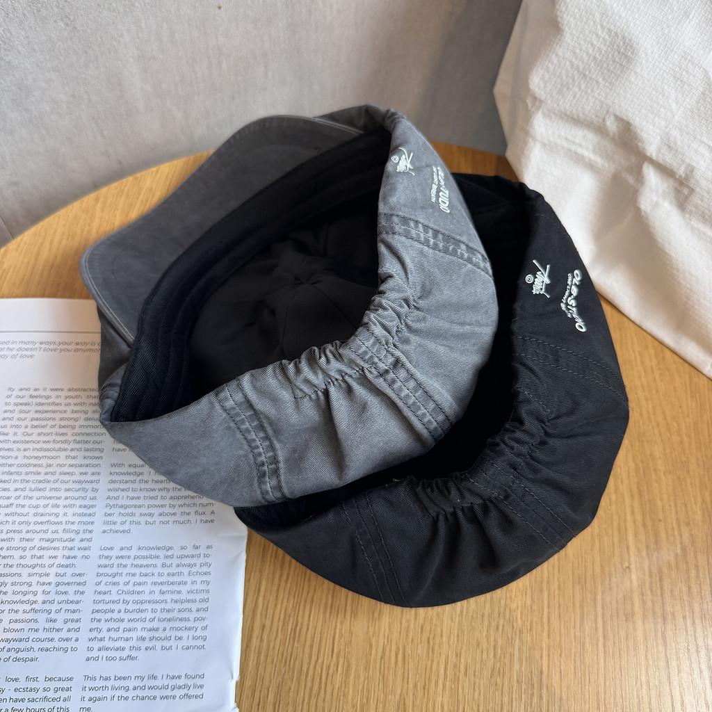 Retro Solid Color Minimalist Style Cotton Baseball Cap Sunshade Women Teens