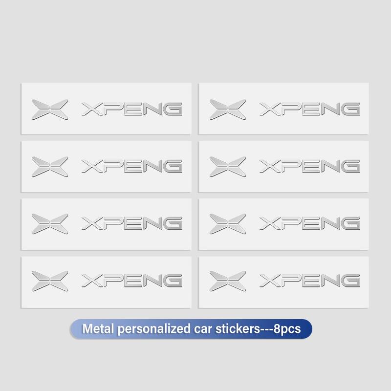 For Xiaopeng 3D Car Logo Metal Stickers Auto Interior Decal Decoration Accessories Xpeng G6 G7 G9 X9 P7 P7i P5 MONA M03 G3 G3i