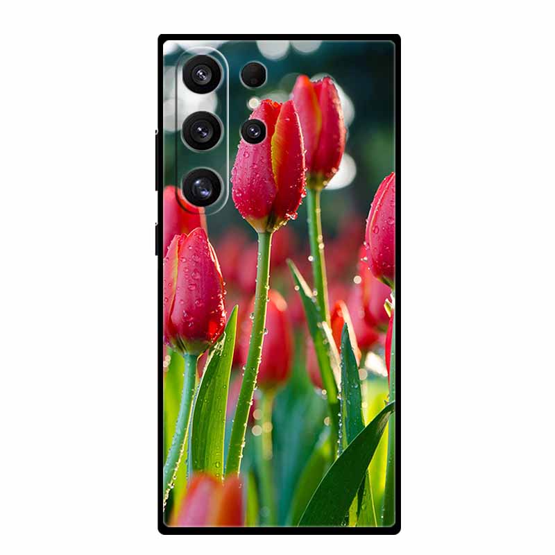 Чехол для телефона Samsung S25 Ultra S 25 Ultra Черный силиконовый мягкий задний чехол для Samsung Galaxy S23 S22 S24 Ultra Чехол Funda