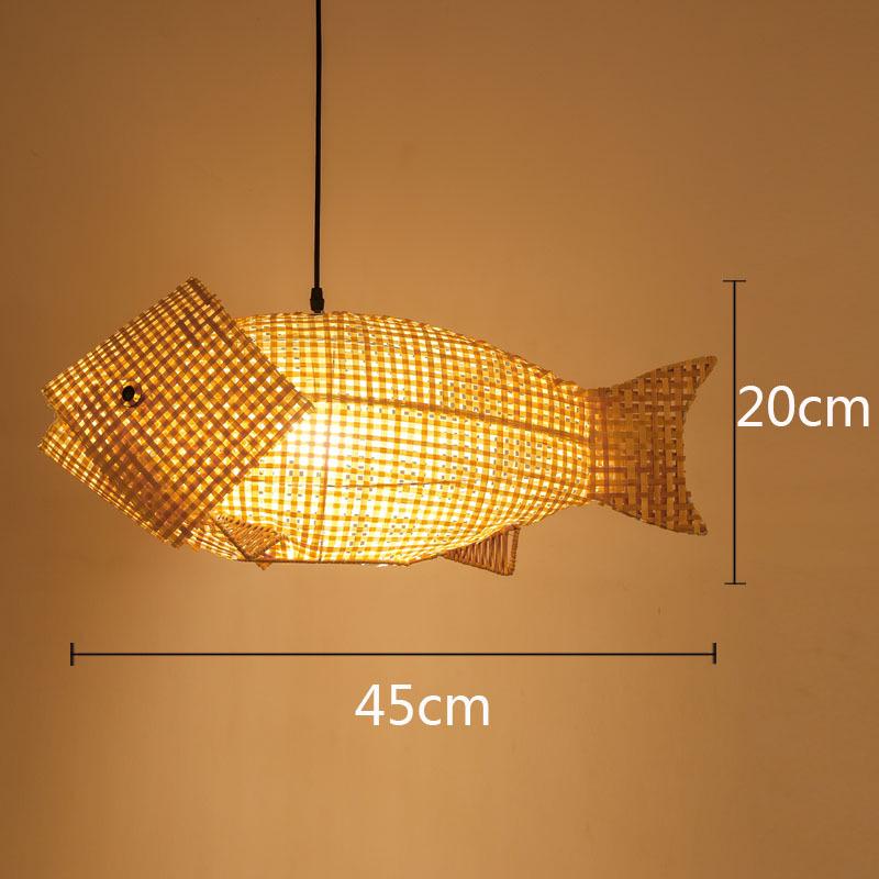Retro Zen Bamboo Weaving Pendant Lamp for Restaurants & Teahouses