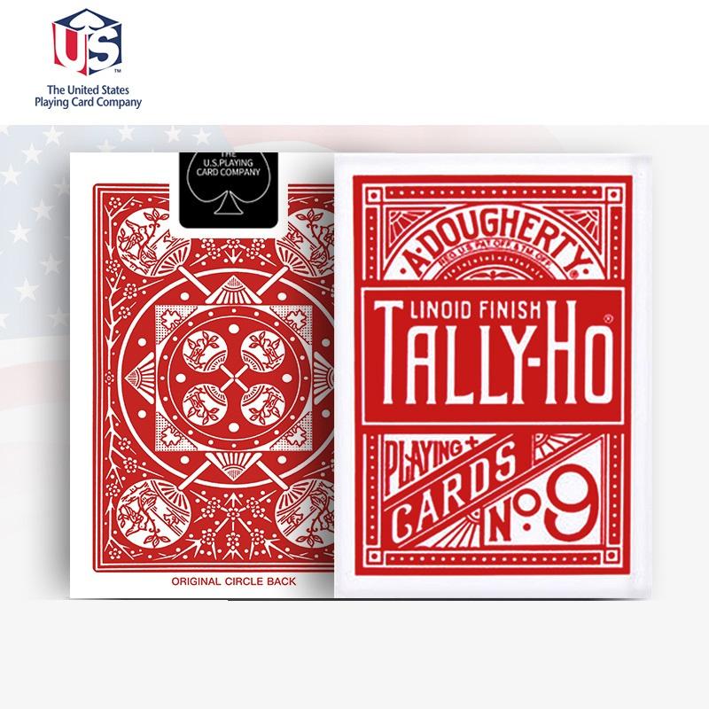 Tally-Ho No.9 Игральные карты Веер/Колода с круглой спинкой Волшебные карты покерного размера Волшебные трюки
