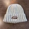 Acrylic Knitted Letter Beanie Hat For Casual Streetwear And Cold Weather Protection