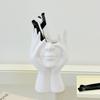 Creative Human Body Art Makeup Brush Holder Office Desk Pen Holder Gift for Family Coworkers for Vanity Dresser Office