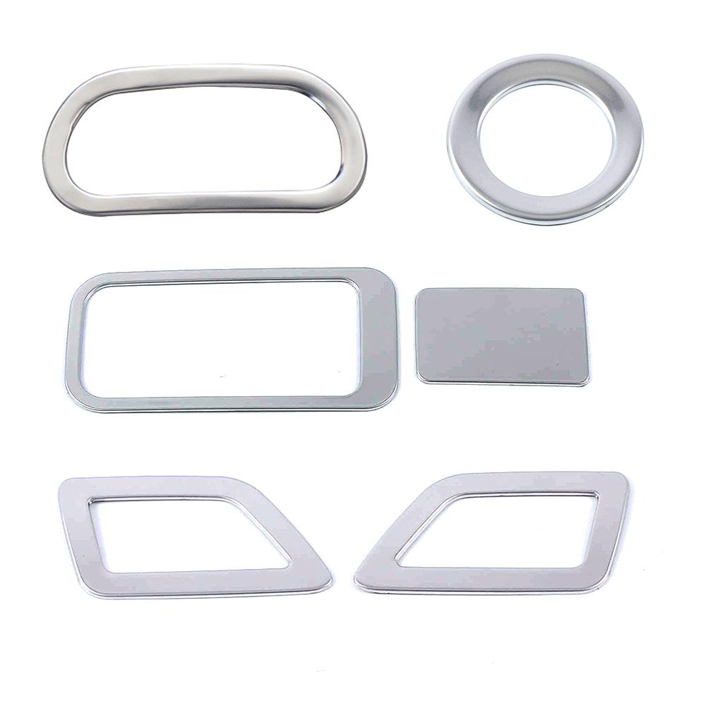 Аксессуары для интерьера для Haval Jolion 2022, центральная часть управления автомобиля, матовый серебристый цвет, ремонтное кольцо, накладка на рамку