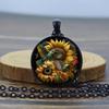 Fashion Hummingbird Necklace Pendant Jewelry Hummingbird Sunflower Butterfly Silver Pendant Chain