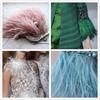 FeatherLight Blue Ostrich Feather Trim Ribbon Real Ostrich Feathers Fringe Trims for Party Clothing Sewing Decoration Plumes Diy Crafts