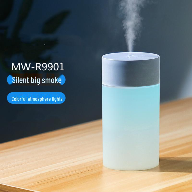 USB Цветной Ночник Увлажнитель и Мини Очиститель Воздуха - Бесшумный, Компактный для Использования в Спальне