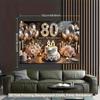 2D Diamond & Flower 80th Birthday Photography Background