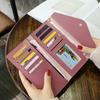 Элегантный модный женский кошелек-клатч из искусственной кожи с множеством внутренних отделений