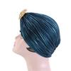 Headscarf Hat with Fancy Pleats Rhinestones Retro Style Women Turban Hat 20s 30s Vintage Headpiece Hair Accessories