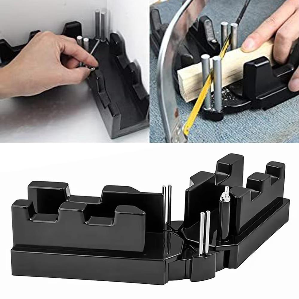 2-in-1 Angle Measuring and Cutting Tool Plastic Bevel Gauge and Mitre Box for DIY