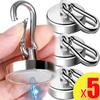 5/1 шт. прочные неодимовые магнитные крючки, сверхпрочные вращающиеся на 360° карабины для полотенец, ключей, холодильника, многоцелевые крючки для хранения