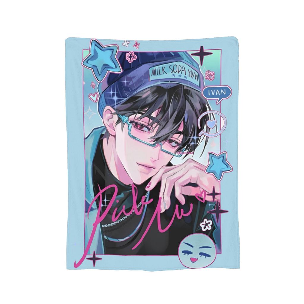 Инопланетная сцена Аниме Плед Фланелевый Мизи Суа Тилл Иван Хюна Лука Легкий Накидной Плед для Путешествий на Самолете Постель Коврик