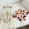French Triangle Turban Floral Women Hair Scarf Sweet Knitted Flower Headband  Girls