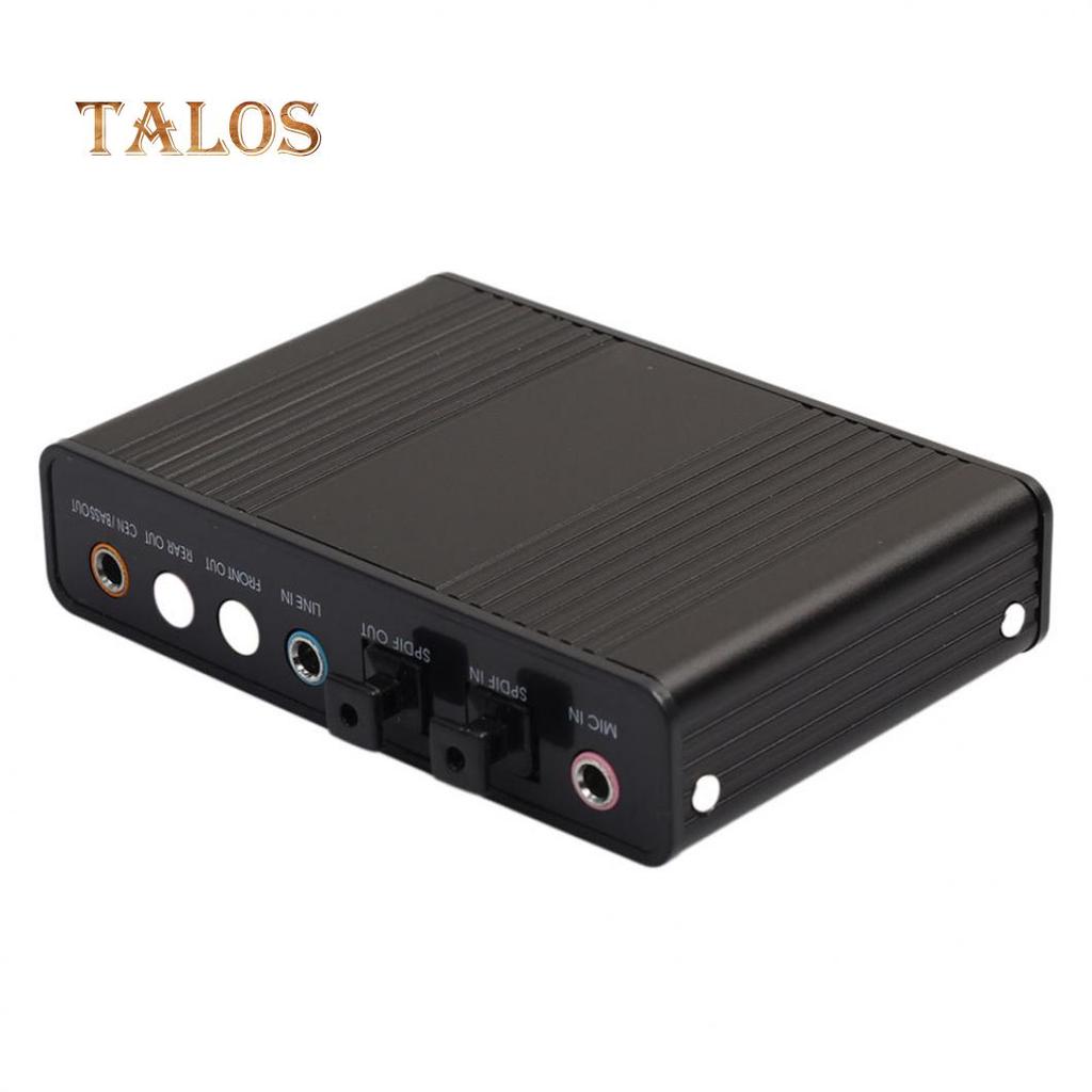 USB 2.0 External 6 Channel 5.1 Optical Audio Sound Card for Notebook Laptop PC Computer Gadgets