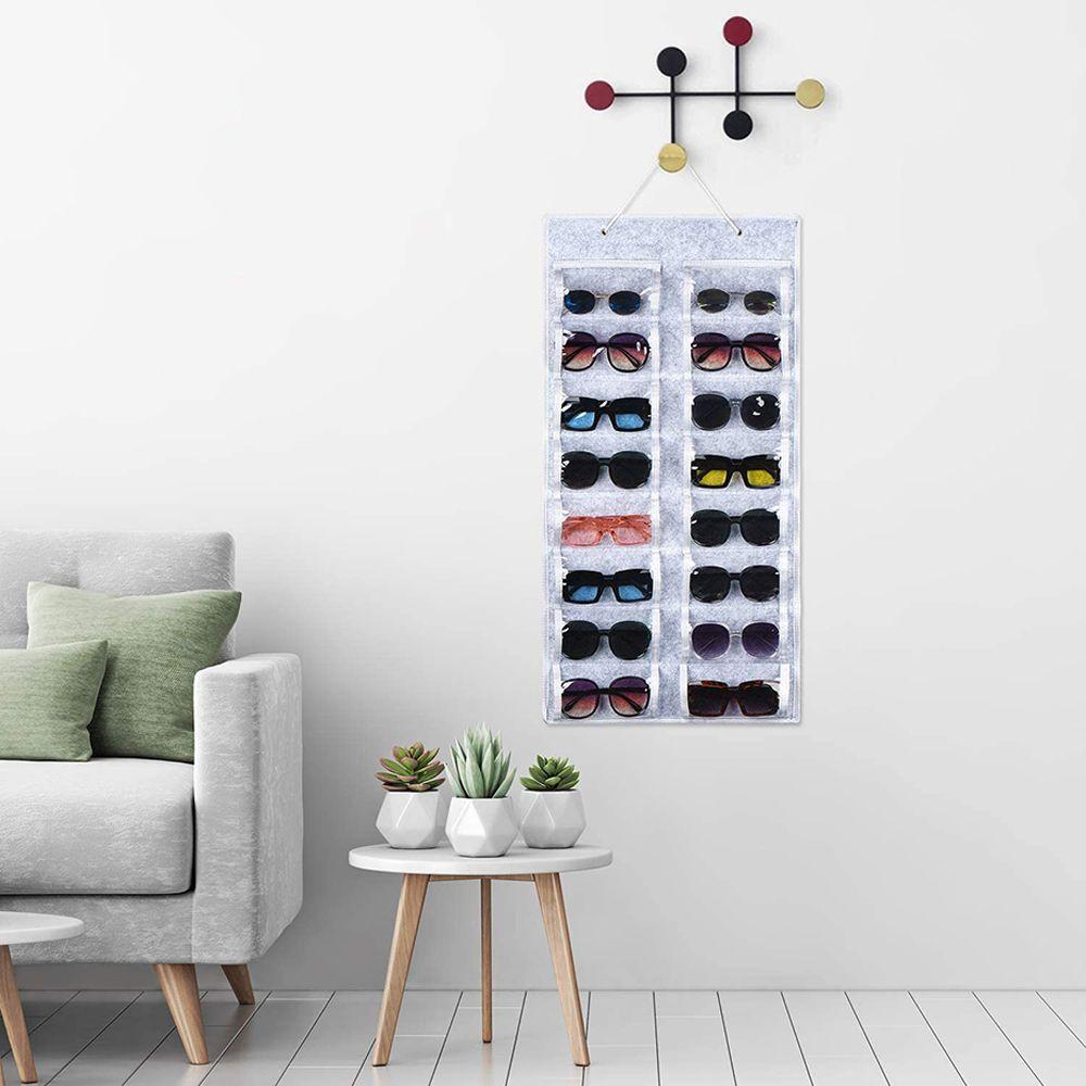 Rope Pocket Wall Stand Holder Hanging Wall Glasses Holder Sunglasses Hanging Organizer Hanging Bag