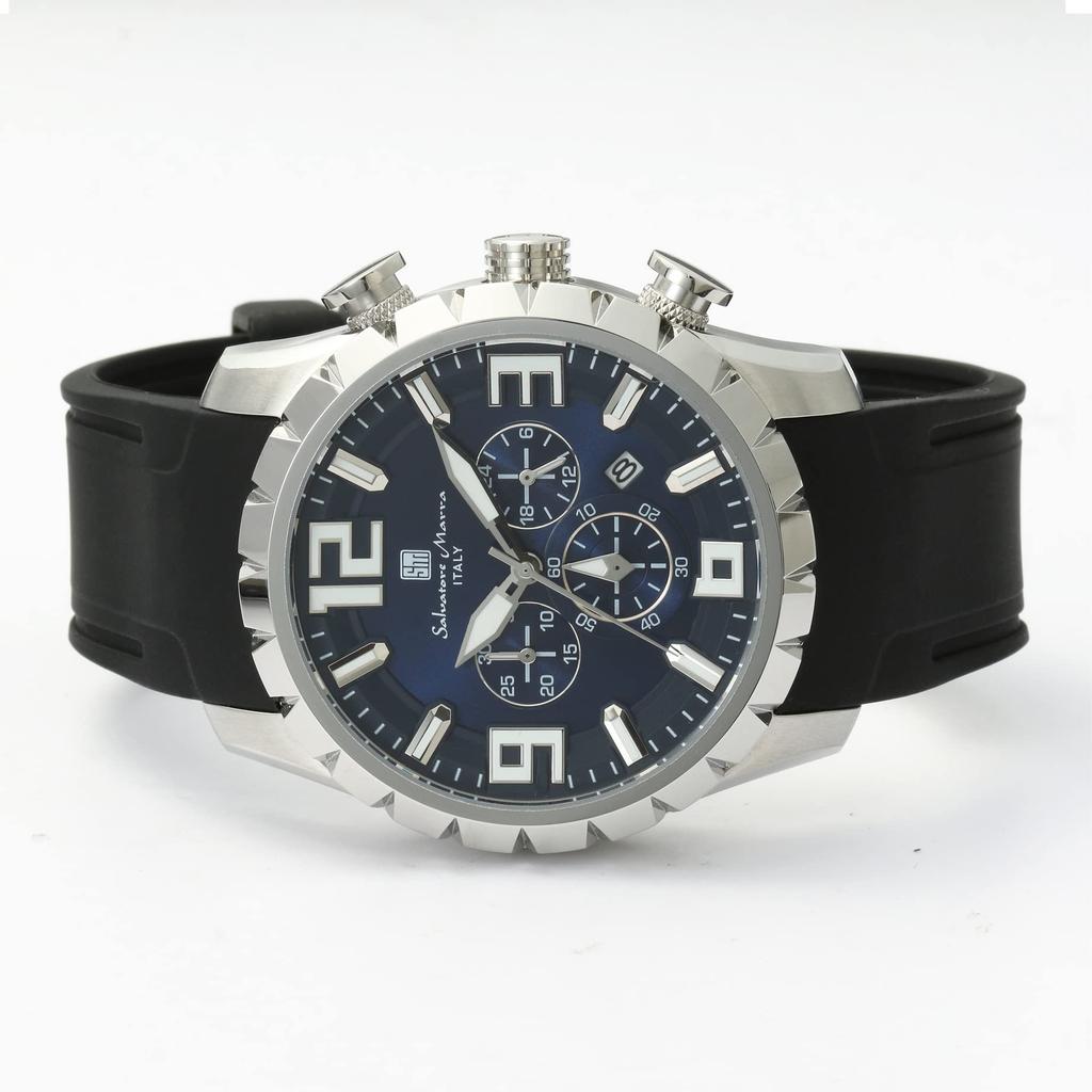 Salvatore Marra Chronograph Men's Watch Analog Quartz blue BLBK