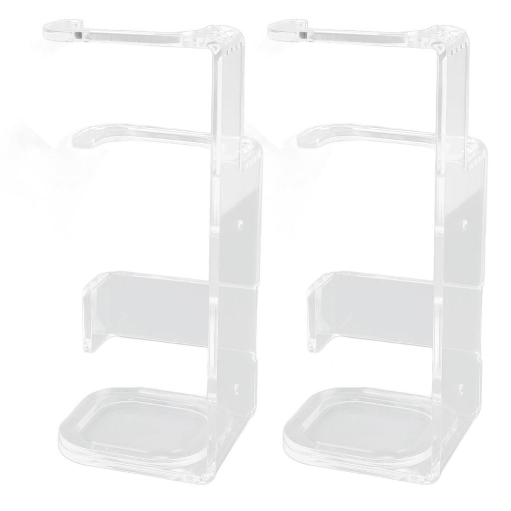 2 Pcs Sword Wall Mount Acrylic Sword Display Stand for Home Shopping Mall Cafe Bar Decor Transparent