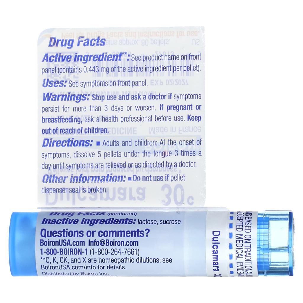 Dulcamara, 30C, About 80 Pellets